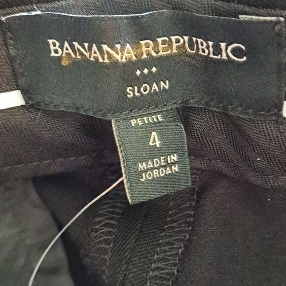 BANANA REPUBLIC Factory Sloan Pant, Black, Size 4 Petite, NWT - Picture 6 of 8
